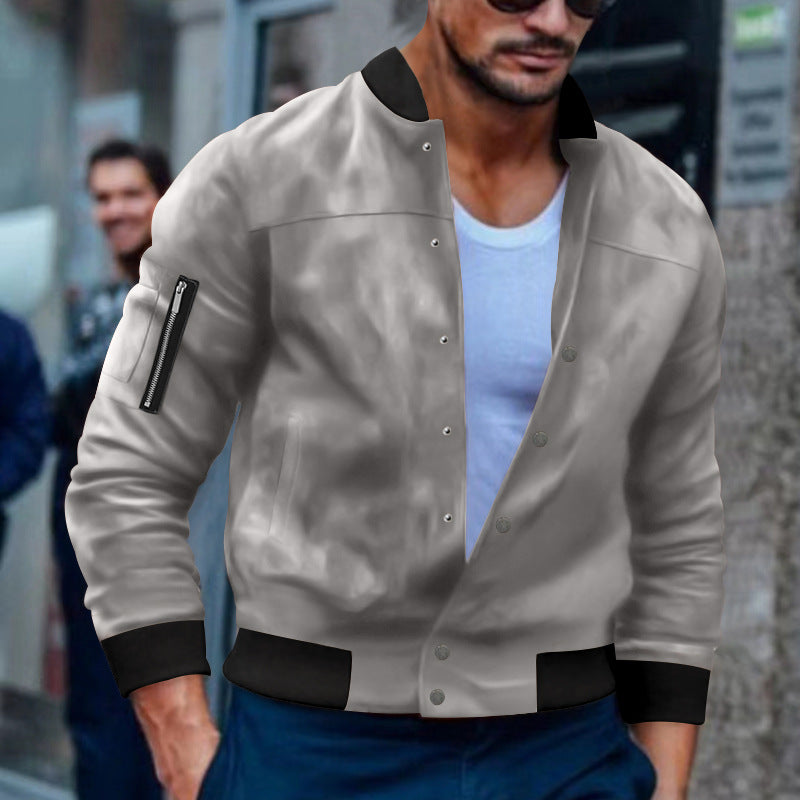 Fashionable bomber jacket for men with practical zippered pockets Lune London
