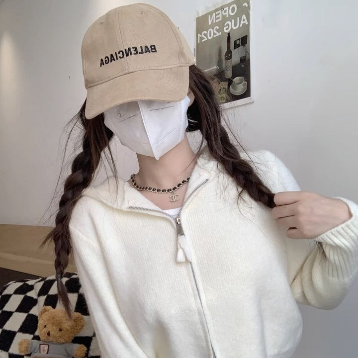 Cardigan à capuche pour femmes avec zip intégral Chic & Stil