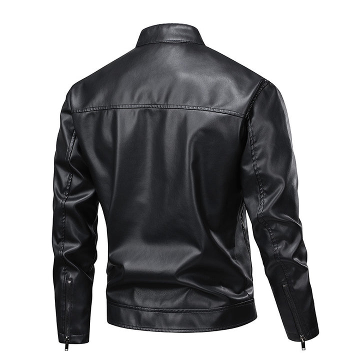 Veste en cuir tendance pour homme avec des accents structurés Lune London