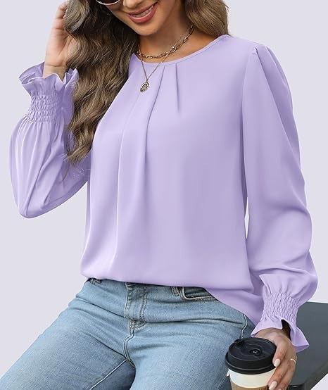 Blouse élégante pour dames avec manches bouffantes Chic & Stil