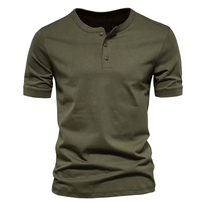 Men's short-sleeve casual shirt with button placket Lune London