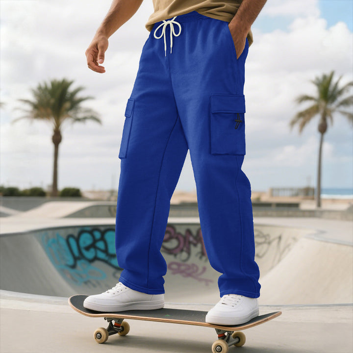 Comfortable cargo jogger pants for men with practical side pockets Lune London