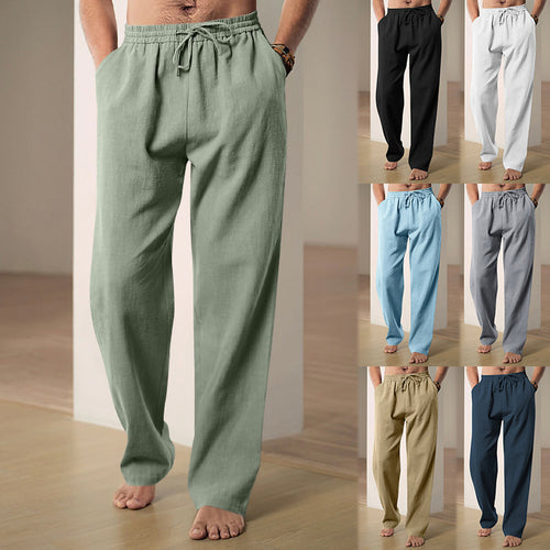 Men's Comfortable Lounge Pants with Elastic Waist and Side Pockets Lune London