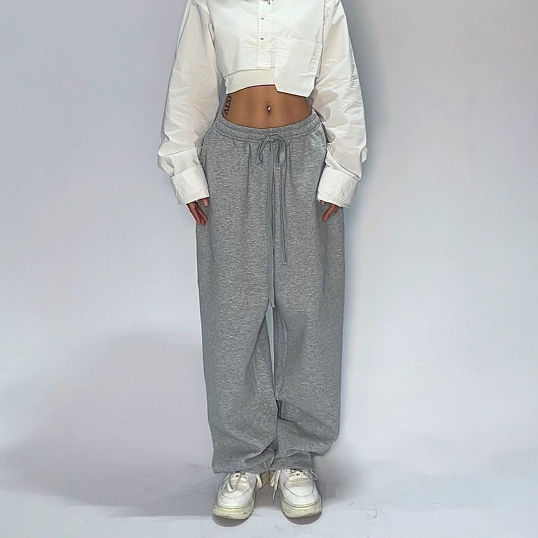 Women's comfortable leisure pants with elastic waistband and wide fit Chic & Stil