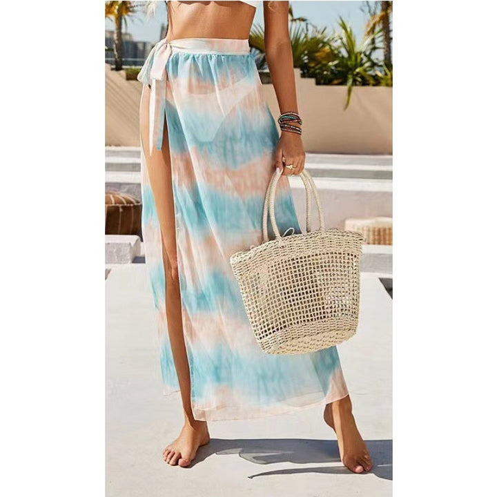 Lune London Women's Split Chiffon Maxi Skirt