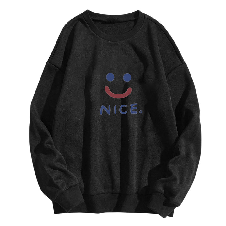 Women casual sweatshirt with cheerful smile motif Chic & Stil