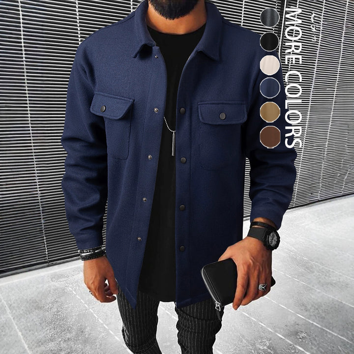 Fashionable overshirt jacket for men with practical pockets and modern button design Lune London