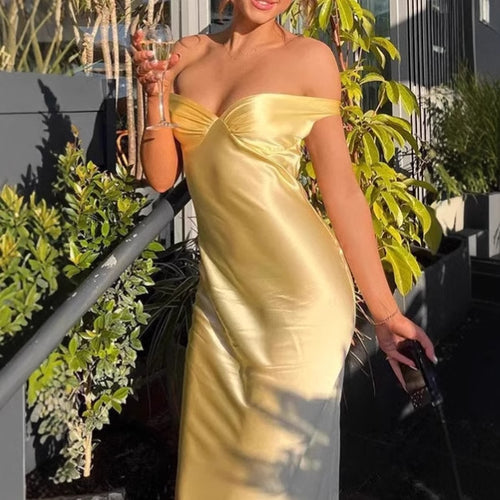 Elegant Off-Shoulder Maxi Dresses for Women with a Flattering Cut for a Chic and Stylish Silhouette