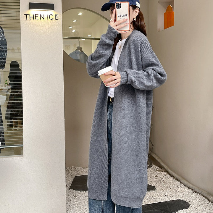 Manteau en tricot pour femmes avec coupe ample et manches volumineuses Chic & Stil