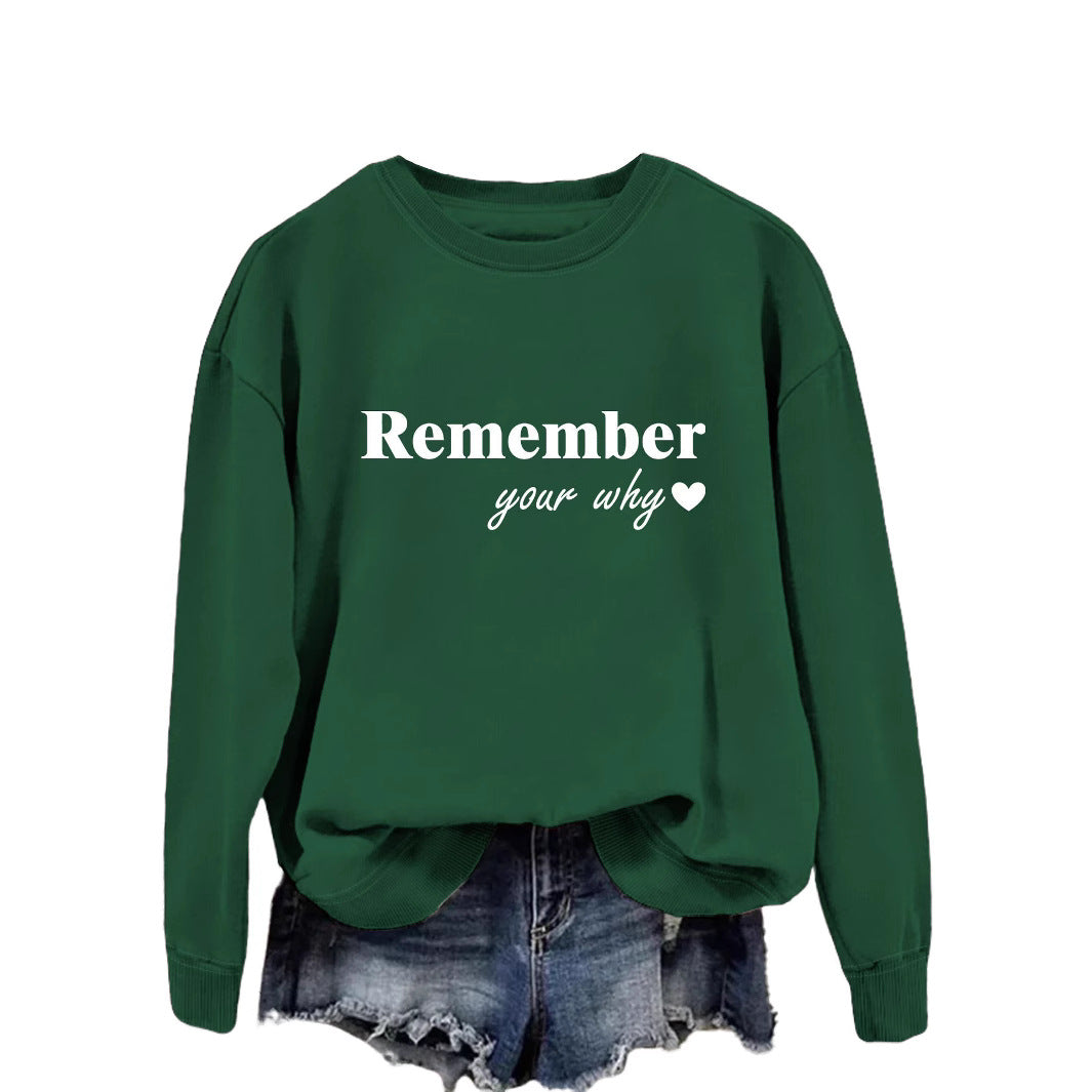 Sweatshirt femme avec impression motivationnelle et coupe décontractée Chic & Stil