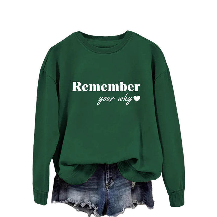 Sweatshirt femme avec impression motivationnelle et coupe décontractée Chic & Stil