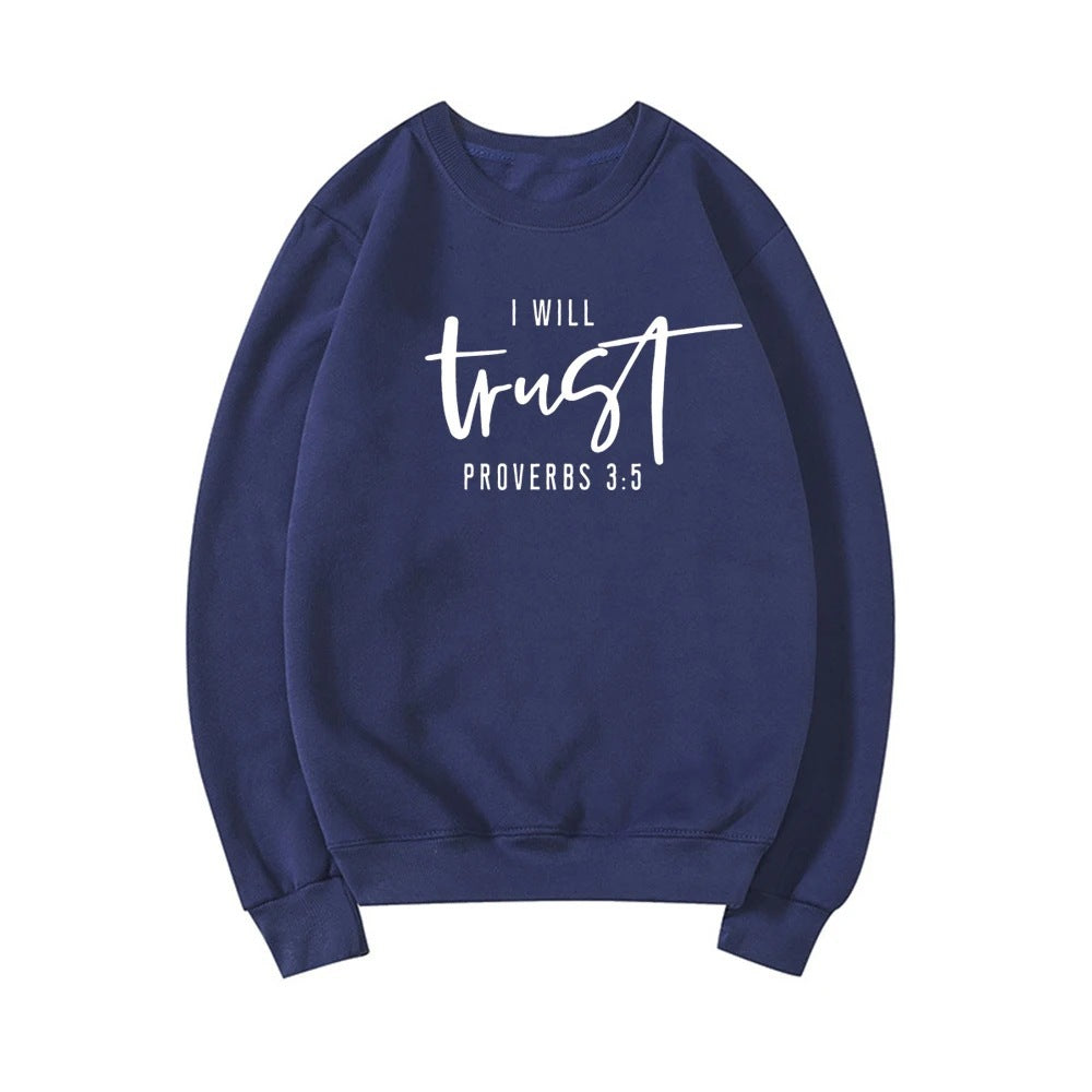 Sweatshirt pour femme avec lettrage motivant et coupe confortable Chic & Stil