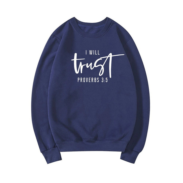 Sweatshirt pour femme avec lettrage motivant et coupe confortable Chic & Stil