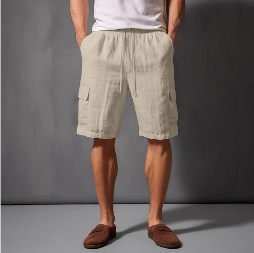 Multifunctional cargo shorts for men with comfortable side pockets and elastic waist Lune London