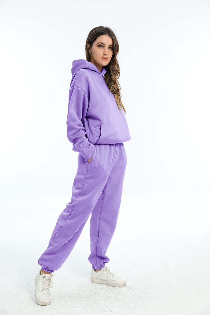 Ladies casual outfit with hood and elastic cuffs Lune London