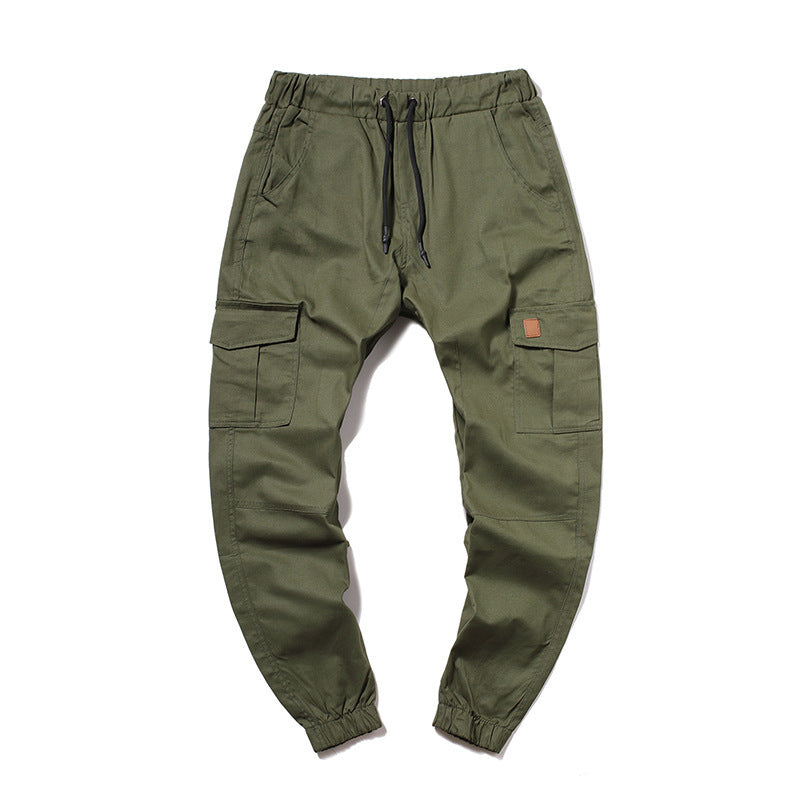 Men's cargo pants with elastic waist and practical pockets Lune London