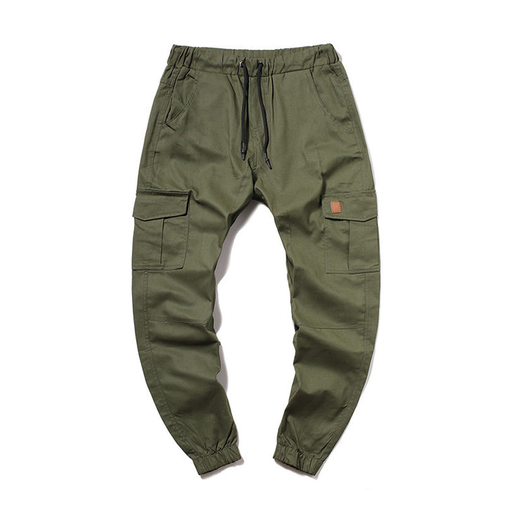 Men's cargo pants with elastic waist and practical pockets Lune London