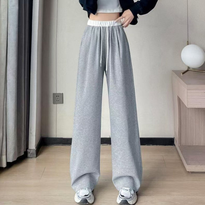 Women's comfortable and stylish wide leg pants with elastic waistband and drawstring Chic & Stil