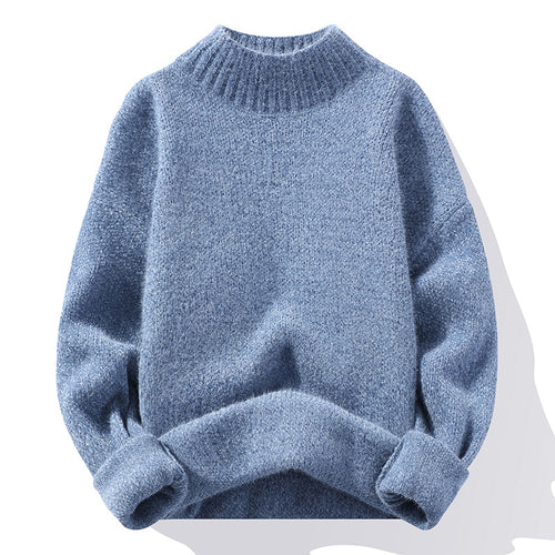 Women High-Quality Ribbed Knit Sweater with Turtleneck and Relaxed Fit Lune London