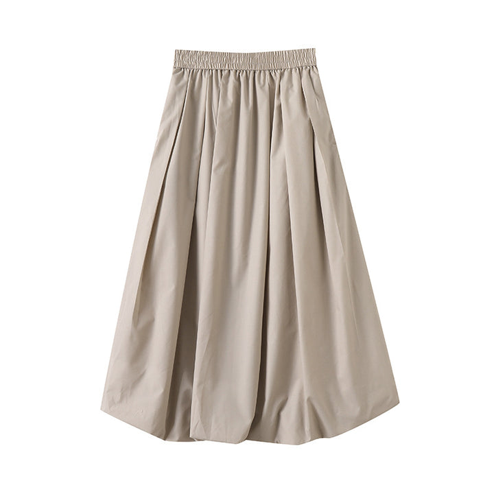 Jupe midi élégante pour femmes avec taille élastique et coupe volumineuse Chic & Stil