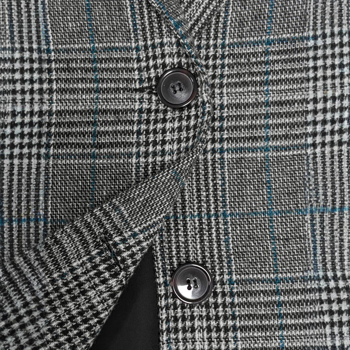 Ladies Checkered Blazer Lune London