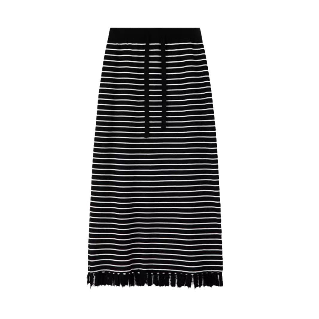 Pull décontracté pour femmes avec impression et design d'ourlet à la mode Chic & Stil