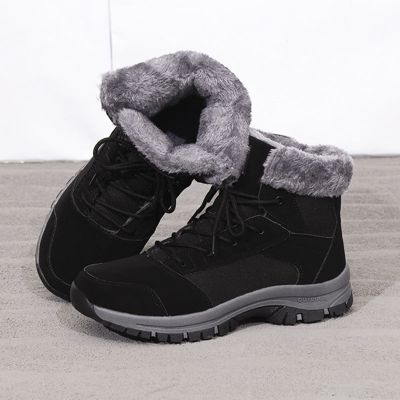 Women's winter boots lined with non-slip sole and insulated collar Lune London