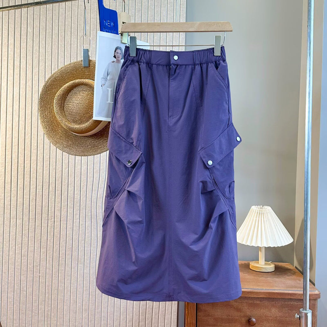 Jupe cargo pour femmes avec poches pratiques Chic & Stil