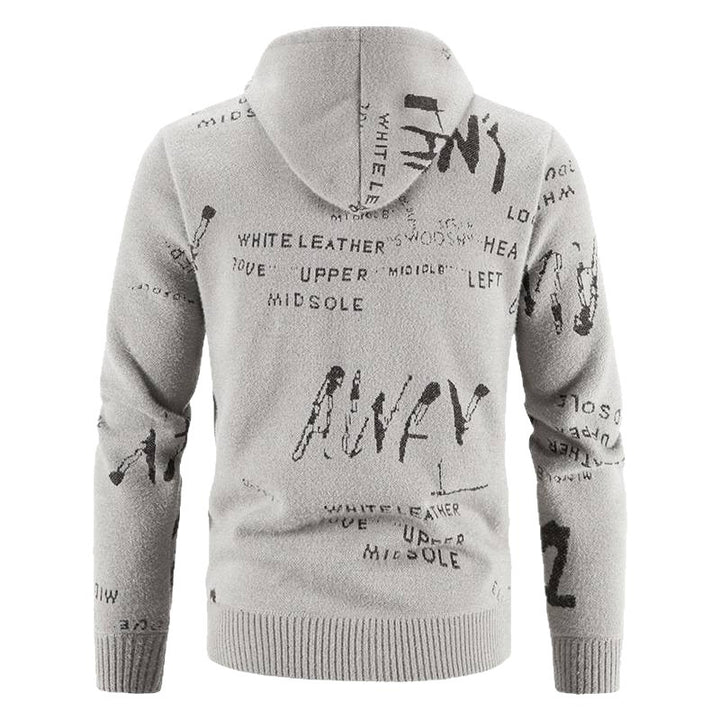 Fashionable men's hoodie with creative print Lune London