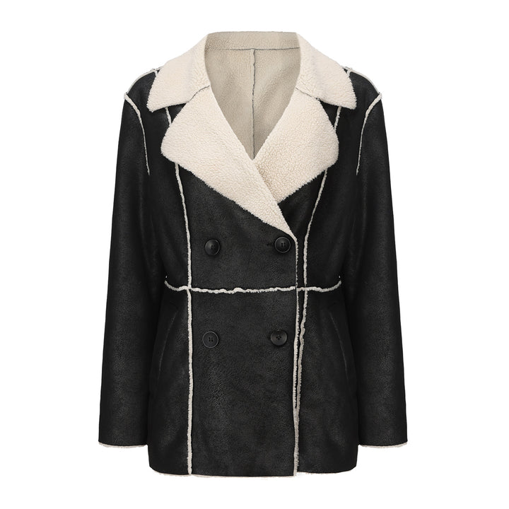 Fashionable women’s transition jacket with cozy lining and wide lapel Lune London