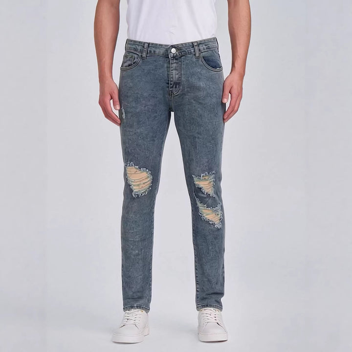Men's Destroyed Jeans with Stylish Used Look Lune London