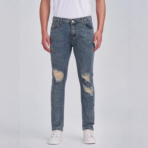 Men's Destroyed Jeans with Stylish Used Look Lune London