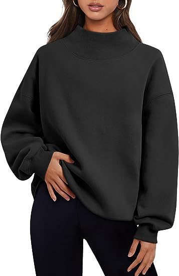 Oversized sweatshirt for women with closed collar and casual fit Lune London