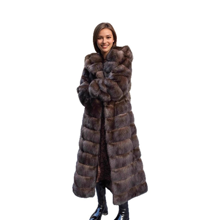 Women’s Faux Fur Coat with Hood, Elegant Fit & Soft Fabric | Lune London