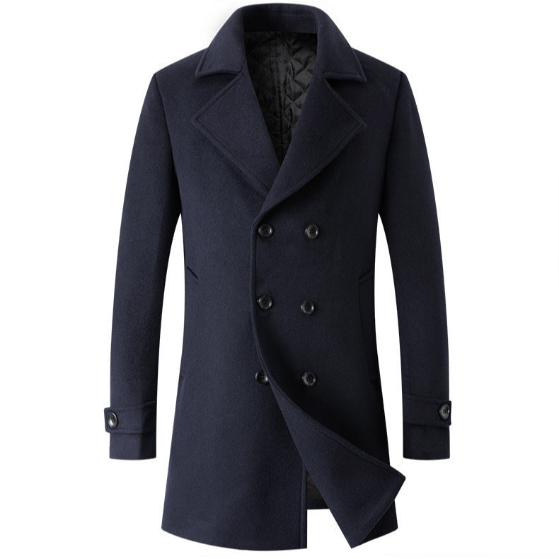 Elegant double wool coat for men Lune London