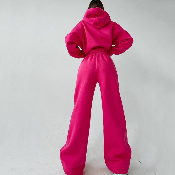 Lune London | Women's Casual Oversized Hoodie and Wide Leg Pants Set