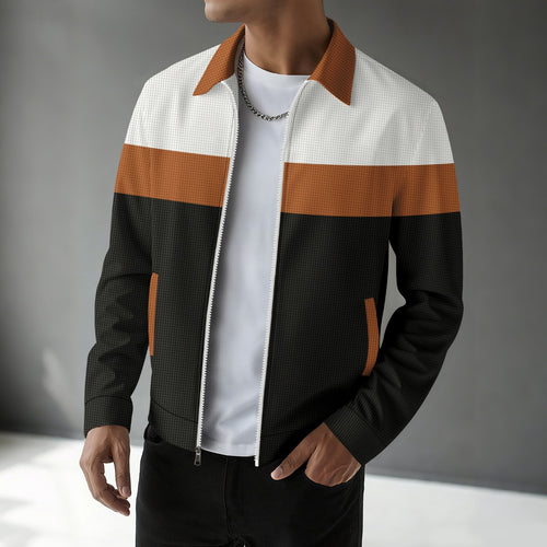 Stylish transition jacket for men with colorblock design Lune London