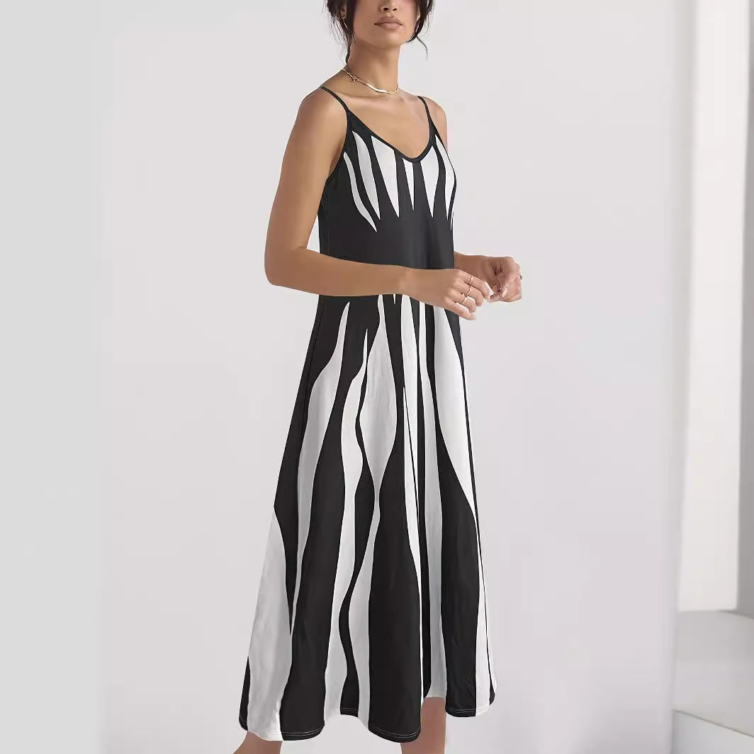 Ladies Elegant Maxi-Dress Flared Lune London