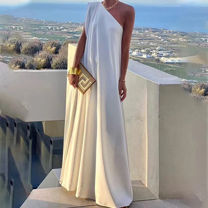 Lune London Women's One Shoulder Maxi Dress