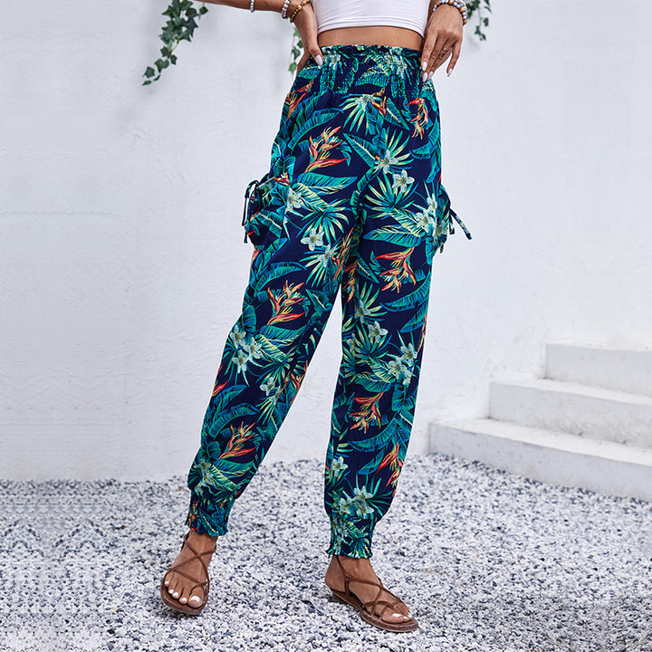 Women Tropical Cargo Pants Lune London