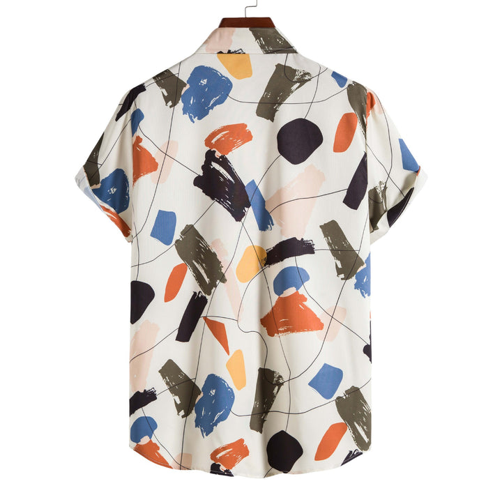 Short sleeve shirt for women with modern graphic print Chic and Style