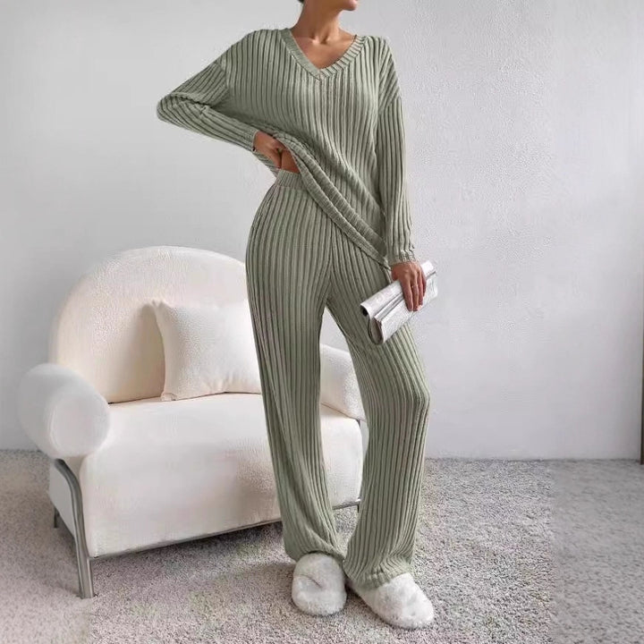 Ensemble de loungewear tricot décontracté pour femmes Chic & Stil