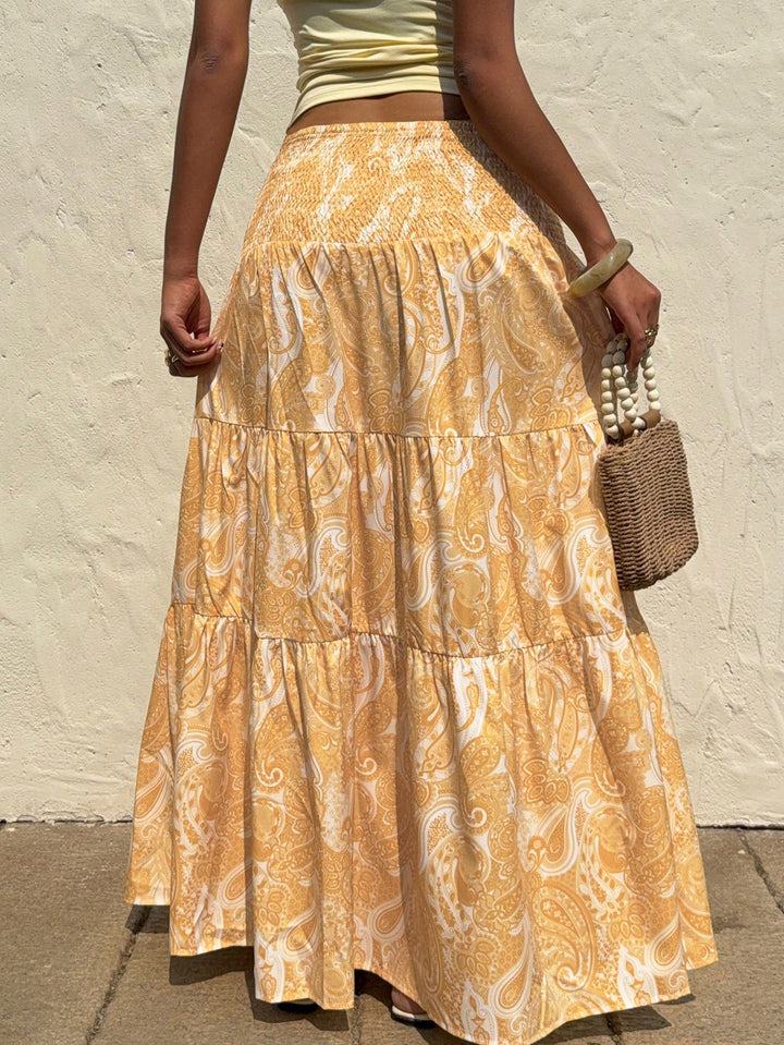 Piñata skirt for women with boho pattern and elastic waist Lune London