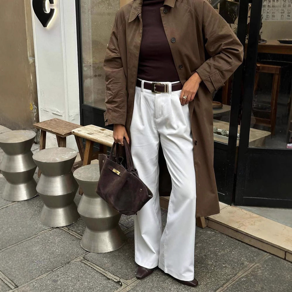 Lune London casual fit trench coat for women with belt
