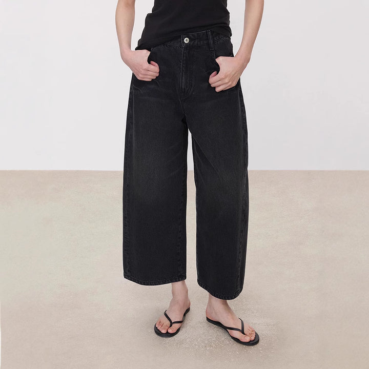 Jeans larges pour femmes à taille haute Chic & Stil