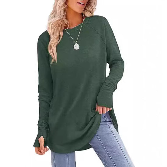 Women's casual long sleeve t-shirt with modern cut Lune London