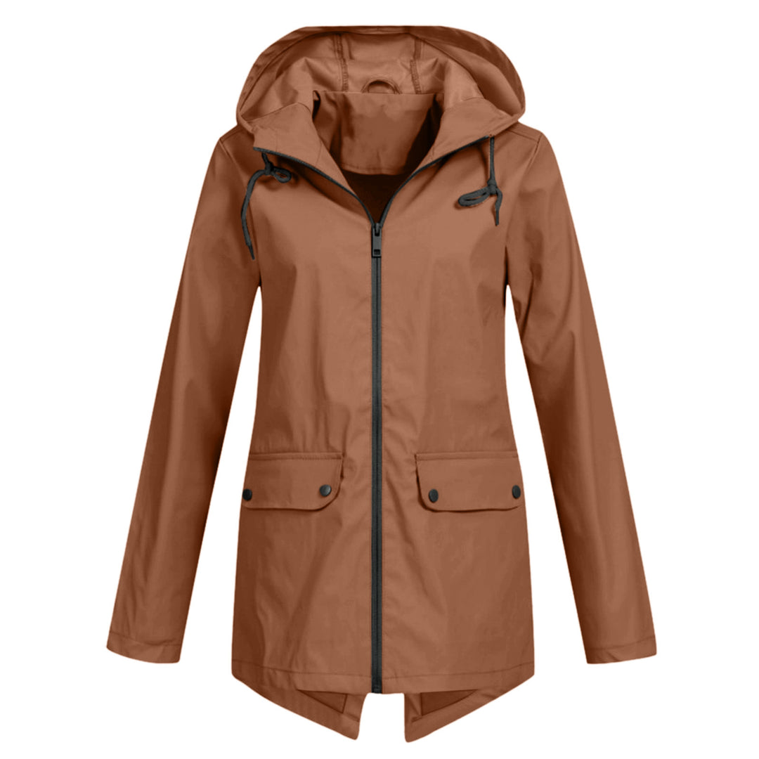 Women's water-resistant transitional jacket with adjustable hood and practical pockets Lune London