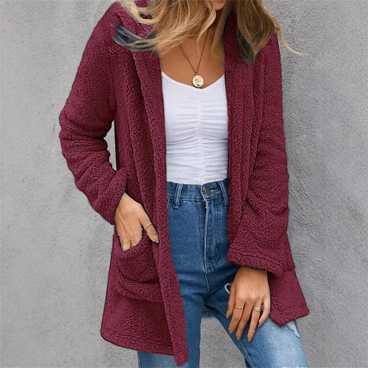 Lune London women's open fleece coat