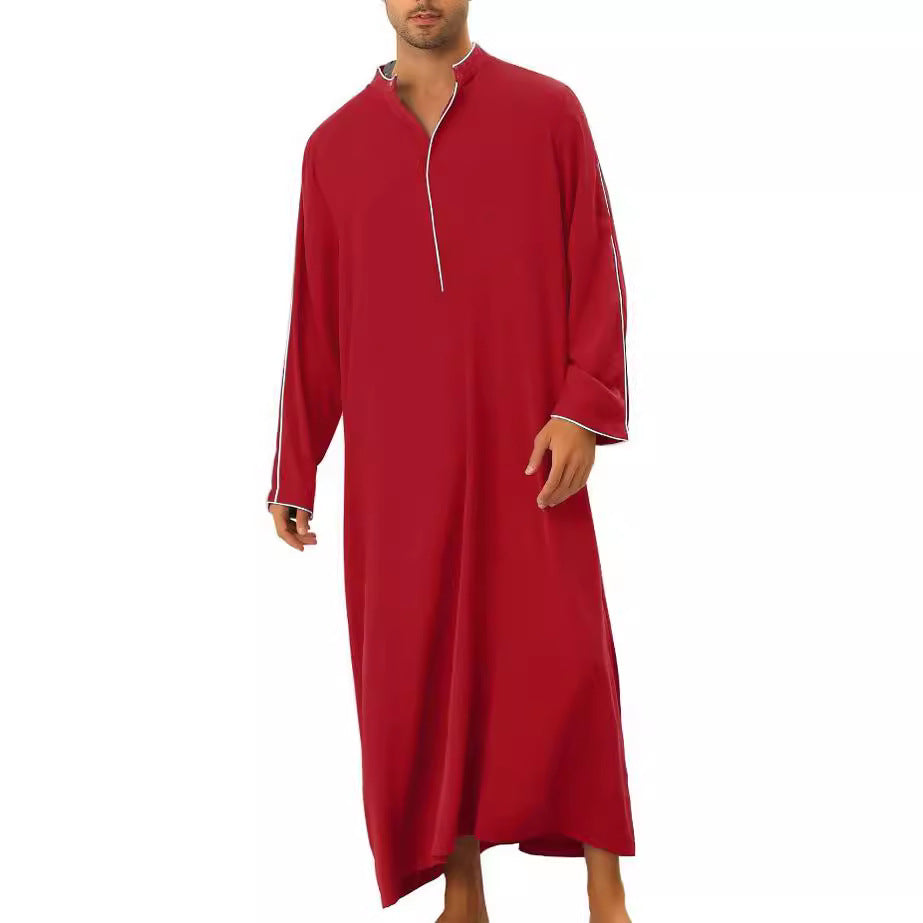 Men's high-tech kaftan with sporty high collar and elegant contrasting details Lune London