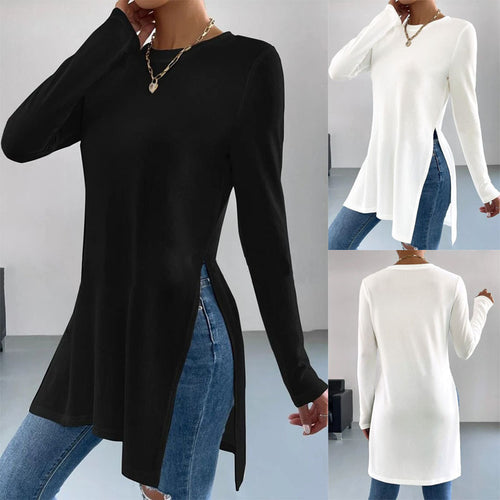Ladies Long top with side slits and elegant cut Lune London